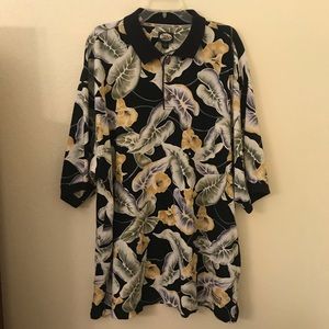 Tommy Bahama Tropical Floral Polo Shirt XXL